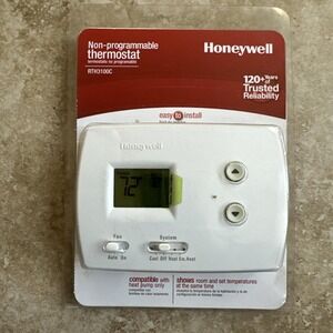 Honeywell Non-Programmable Thermostat Rth3100C For AC/Heat Pump
